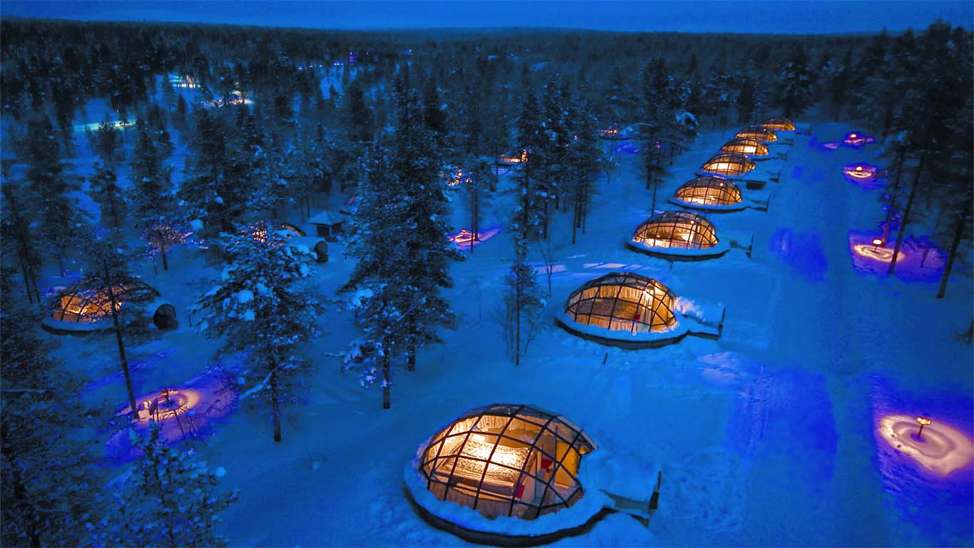 Bijzondere hotels Europa: Kakslauttanen, Finland
