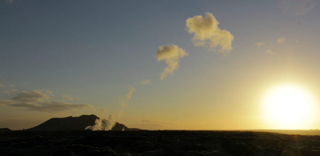 Zonsondergang IJsland
