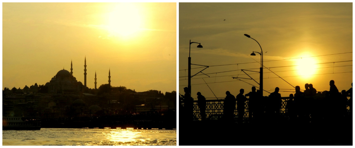 Zonsondergang Istanbul
