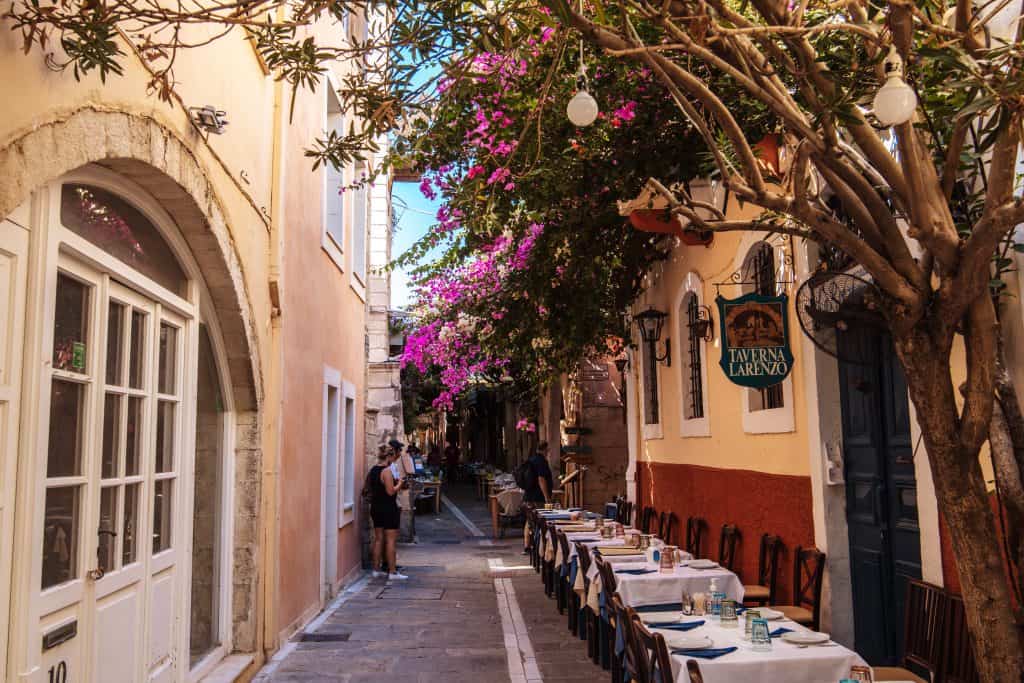 Mooi straatje in Rethymnon Kreta