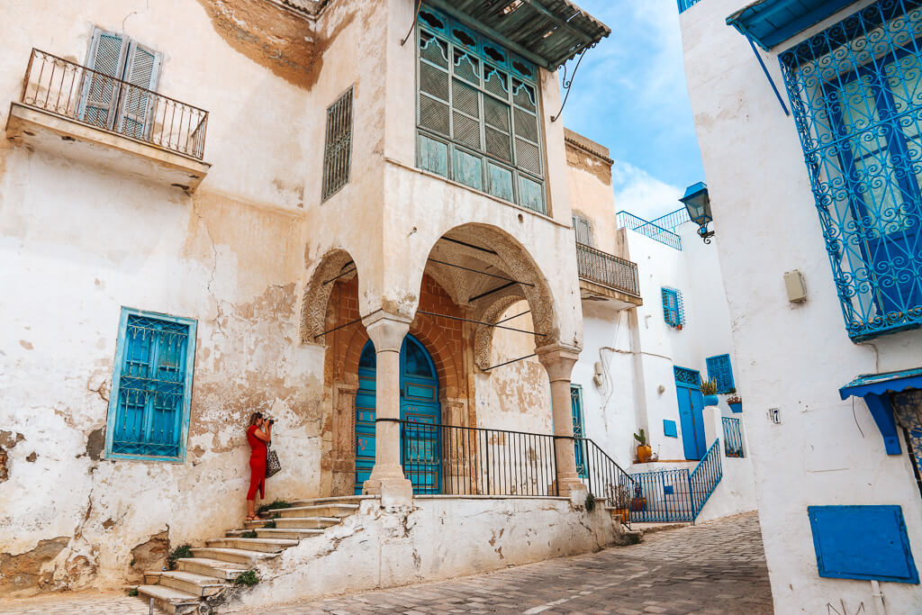 blauw stadje tunesie