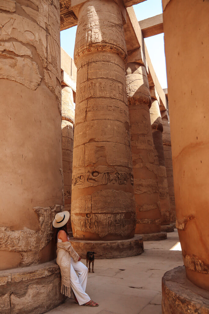 zuilen tempel egypte